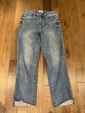 Pistola Straight Leg Raw Hem Denim Jeans